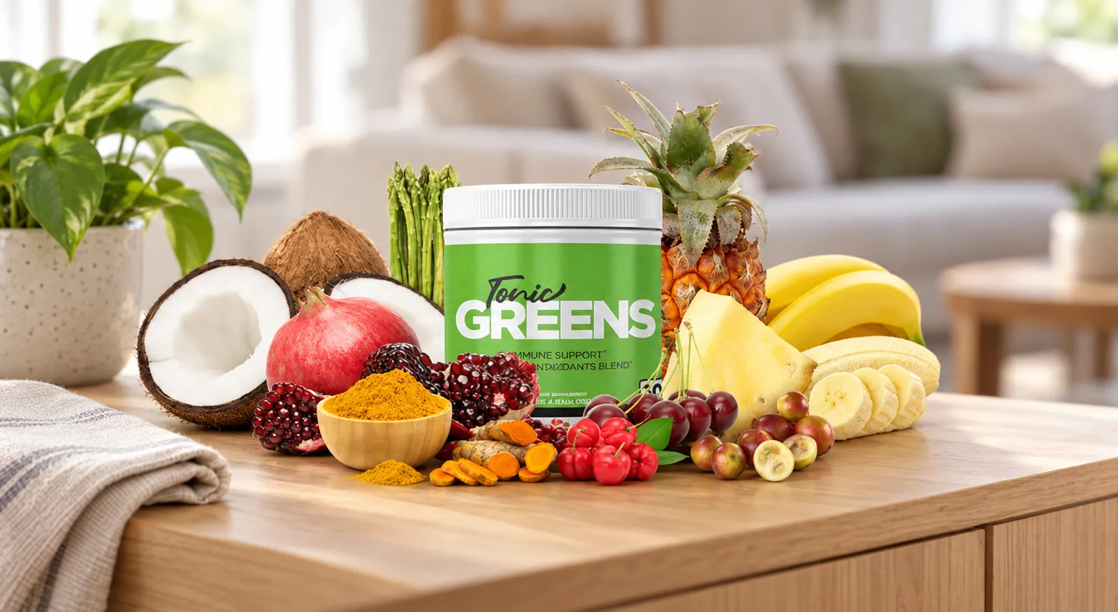 TonicGreens — the package in everyday use