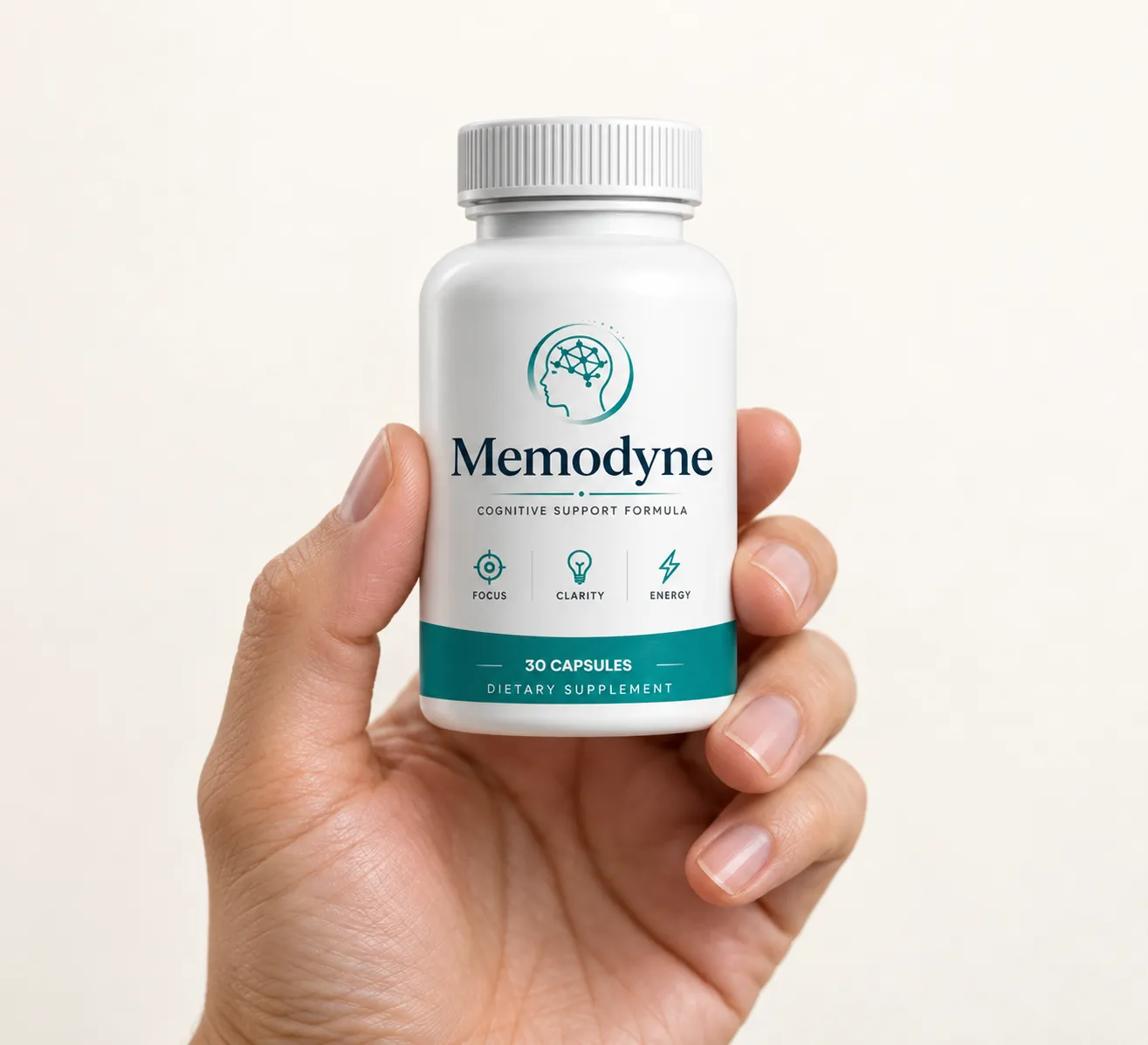 Memodyne — the package held in a hand