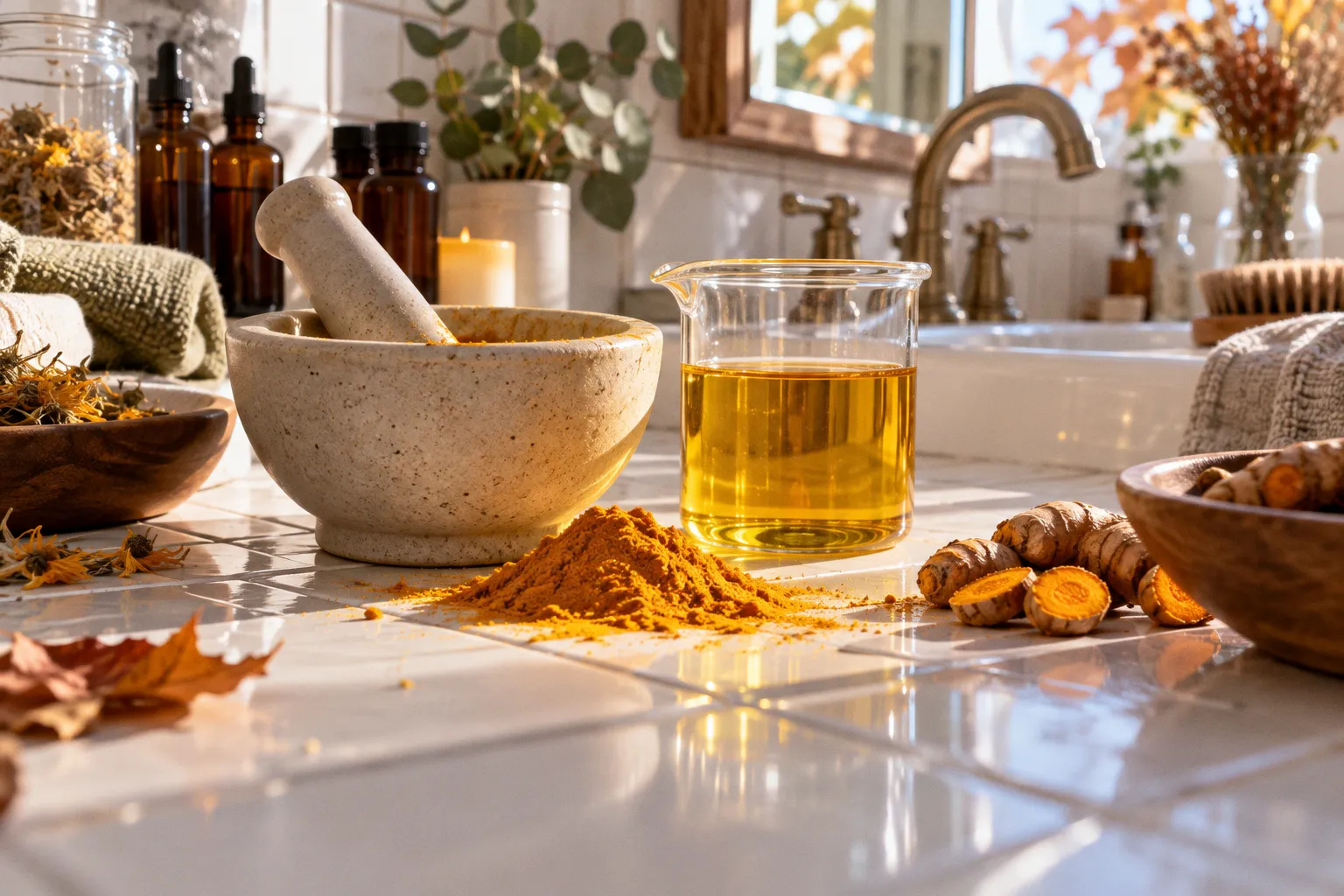 Turmeric oil infusion: a step-by-step guide for makers